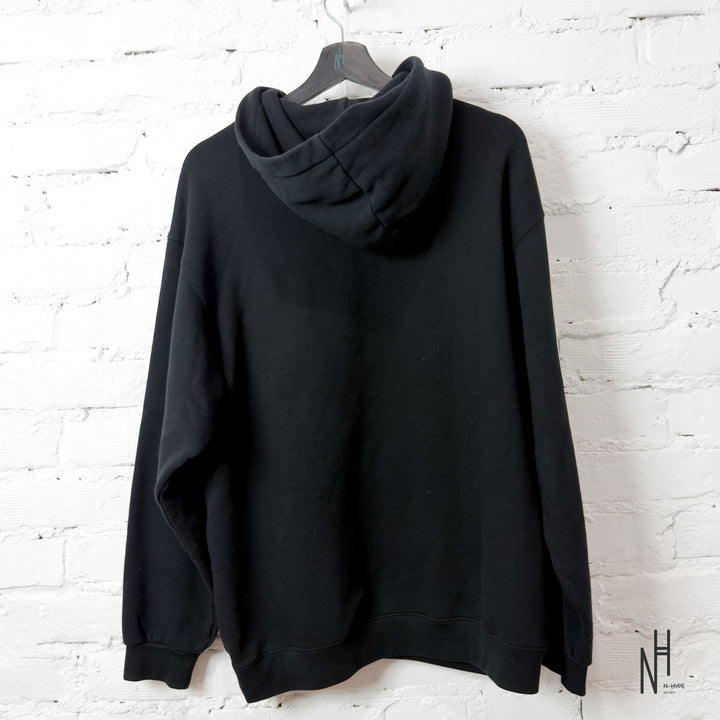 Balenciaga Mens BB Pixel Medium Fit Hoodie Black