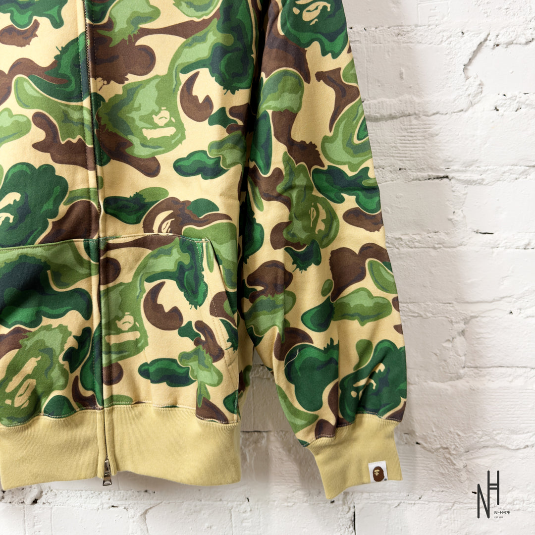 BAPE Art Camo Shark Full Zip Hoodie Green