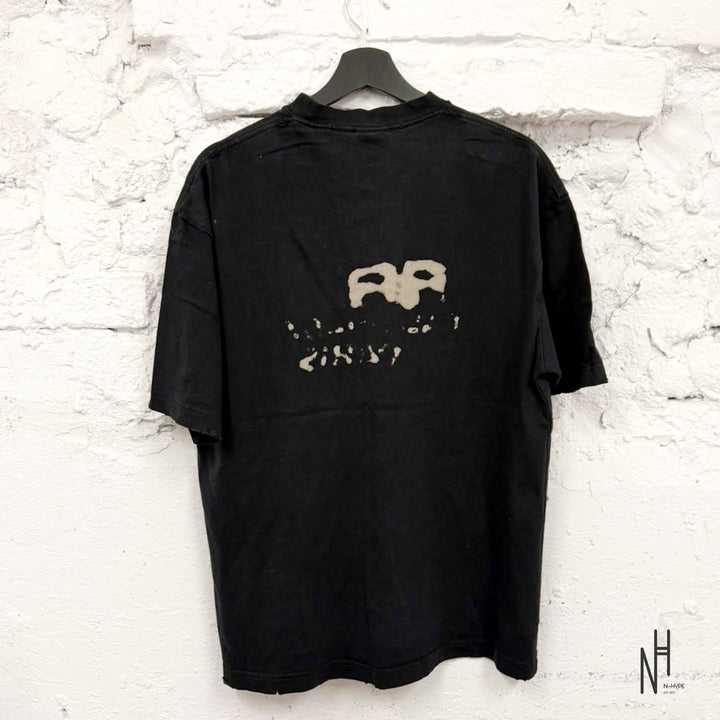 Balenciaga BB Spray Paris Logo T-Shirt Black