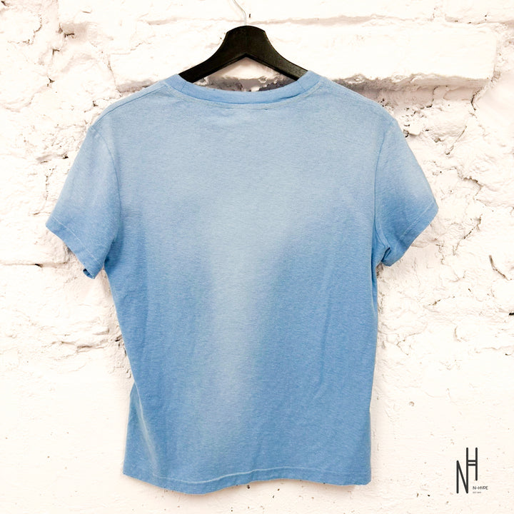 Acne Studios Sprayed 1996 Logo T-Shirt Cornflower Blue