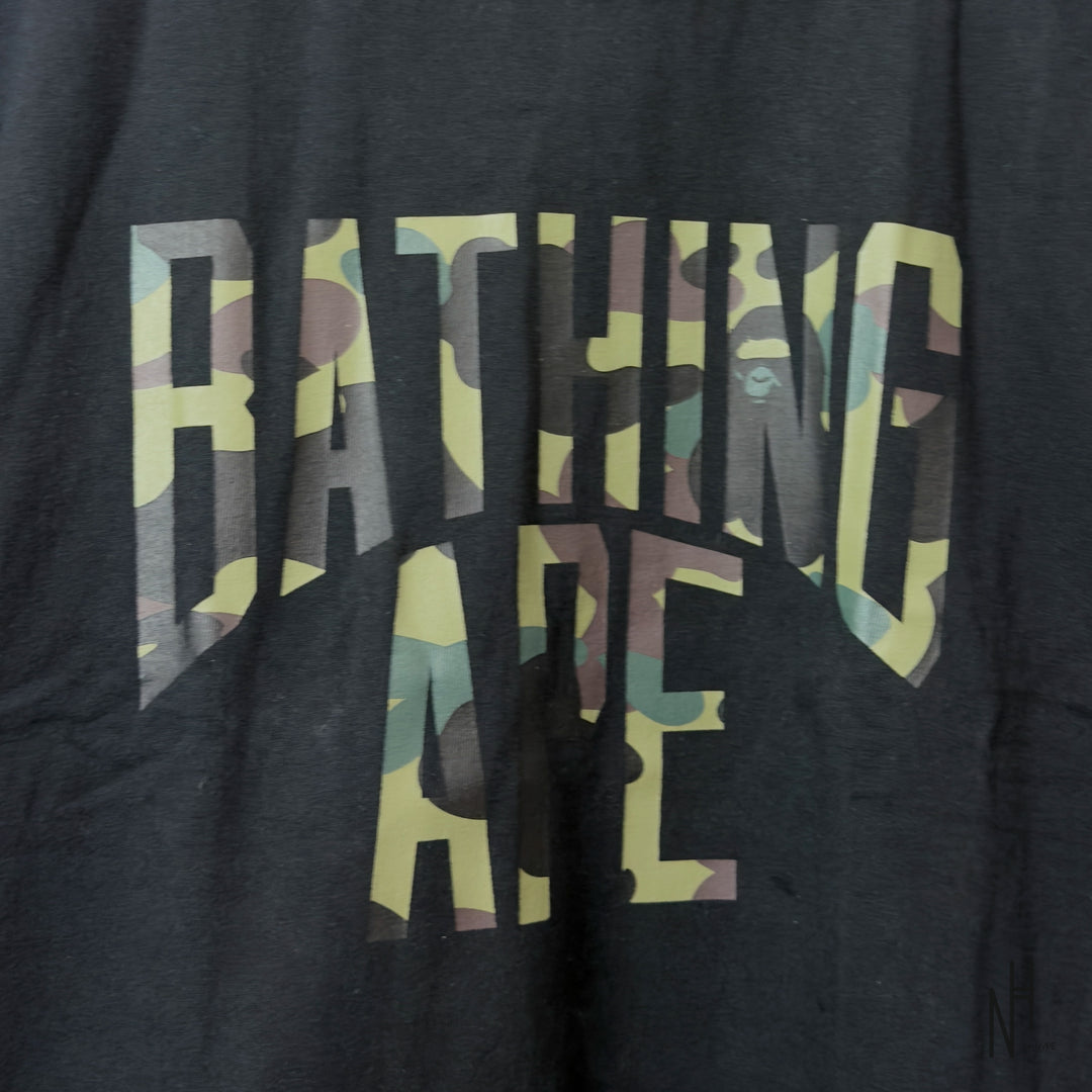 BAPE 1st Camo NYC Logo Tee Black Green