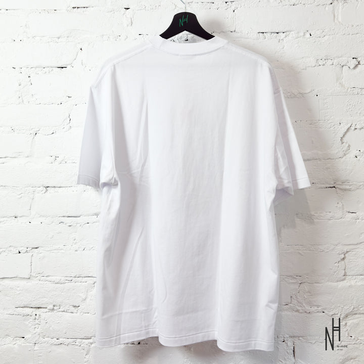 BAPE College Monogram Ape Head Relaxed Fit Tee White