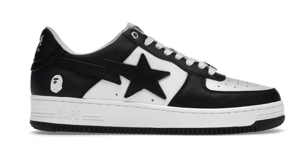 靴 A Bathing Ape BAPESTA A Bathing Ape Bape Sta White Black (2022) 1I70-291-006/1I70