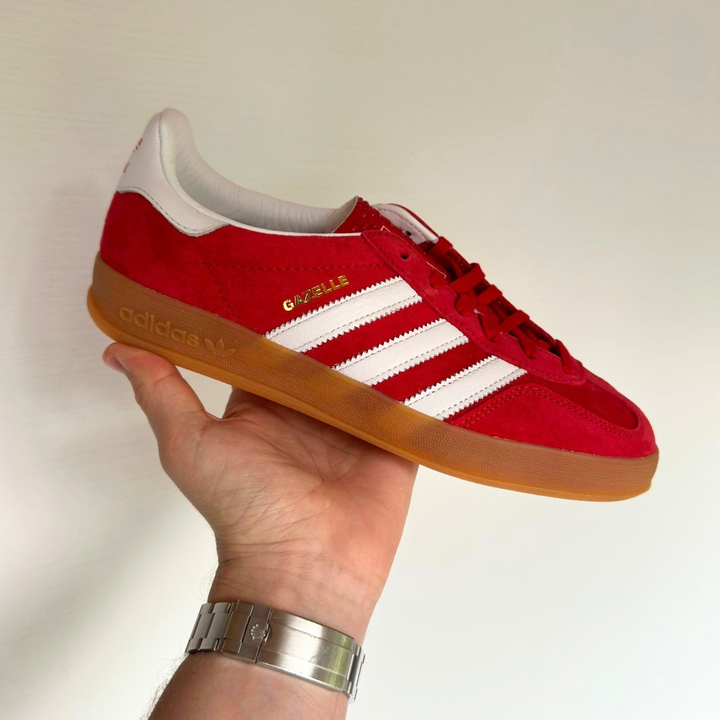 Adidas Gazelle Scarlet Cloud White