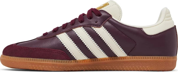 Adidas Samba OG Maroon Gold Metallic (Women's)