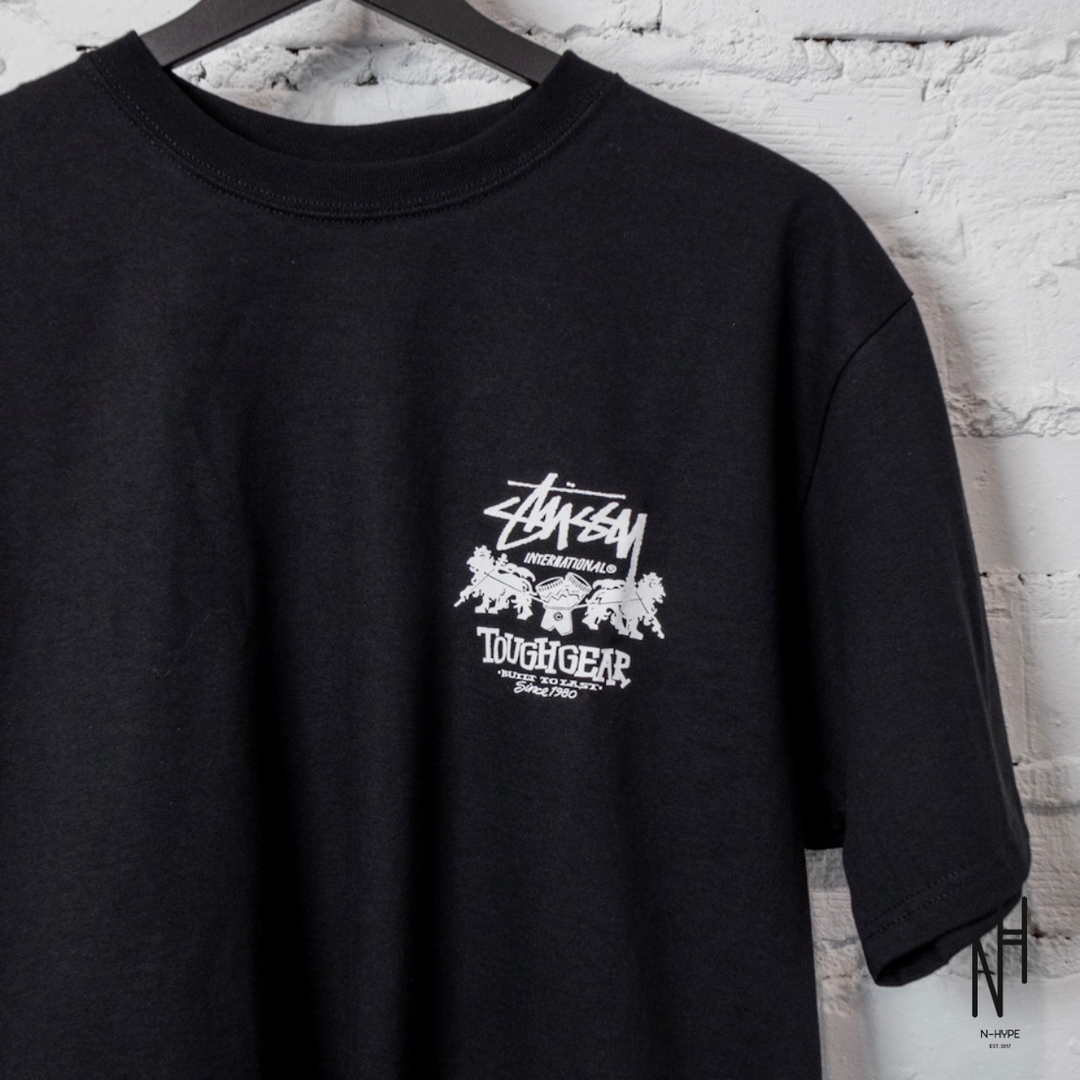 Stussy Tough Gear International Tee Black – Iconic Stussy Tough Gear International Tee Black – Iconic