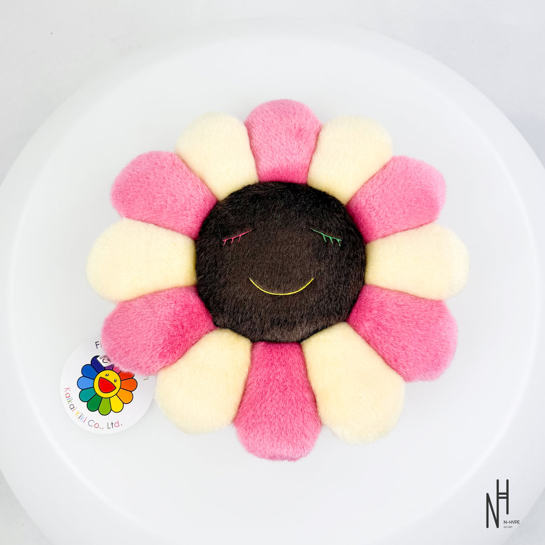 Takashi Murakami - Flower Pillow - Pink Ivory & Brown