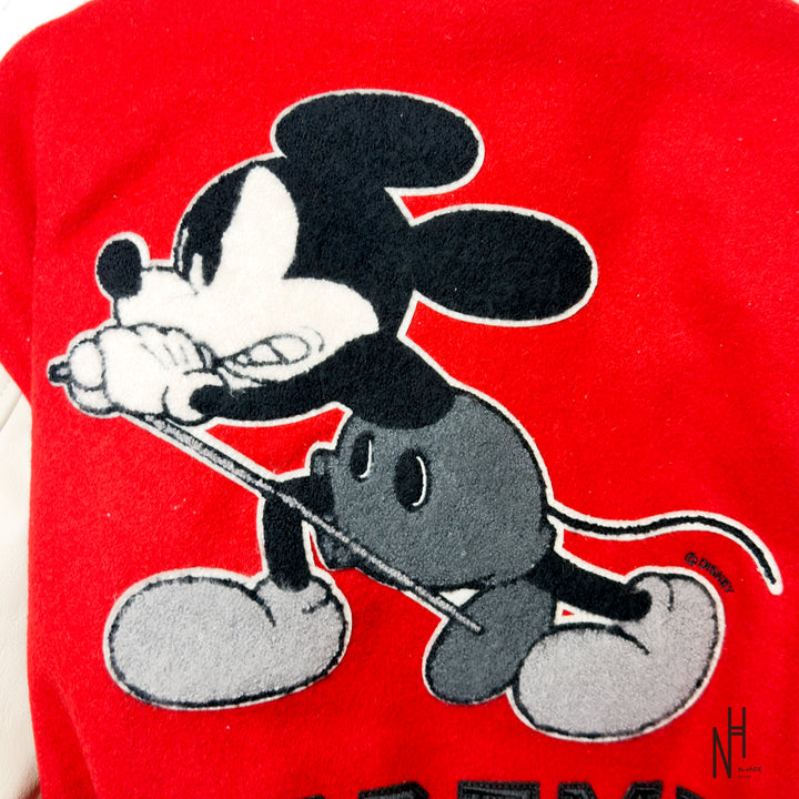 Supreme Number (N)ine Mickey Varsity Jacket Red