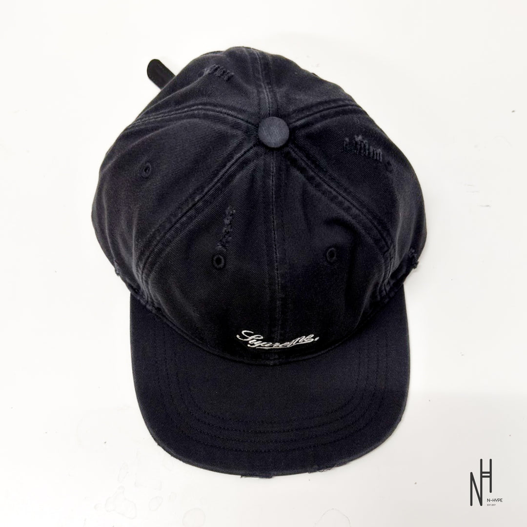 Supreme Heavy Chino 6-Panel Cap Black