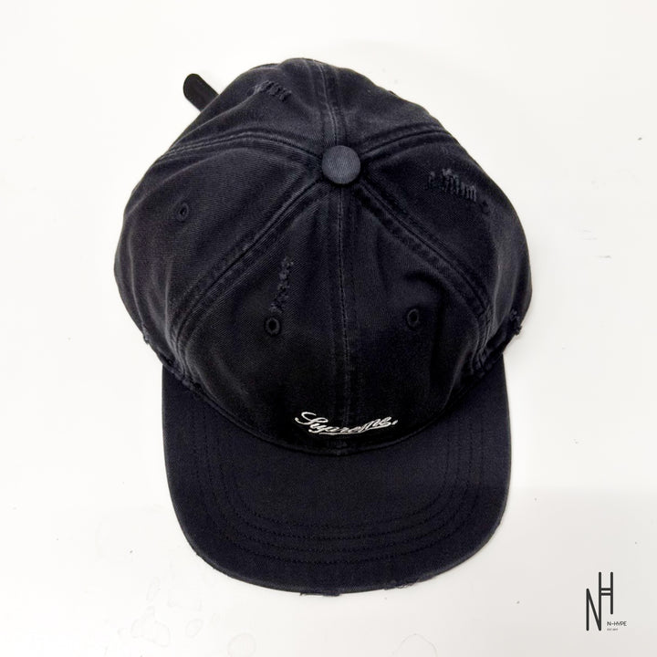 Supreme Heavy Chino 6-Panel Cap Black