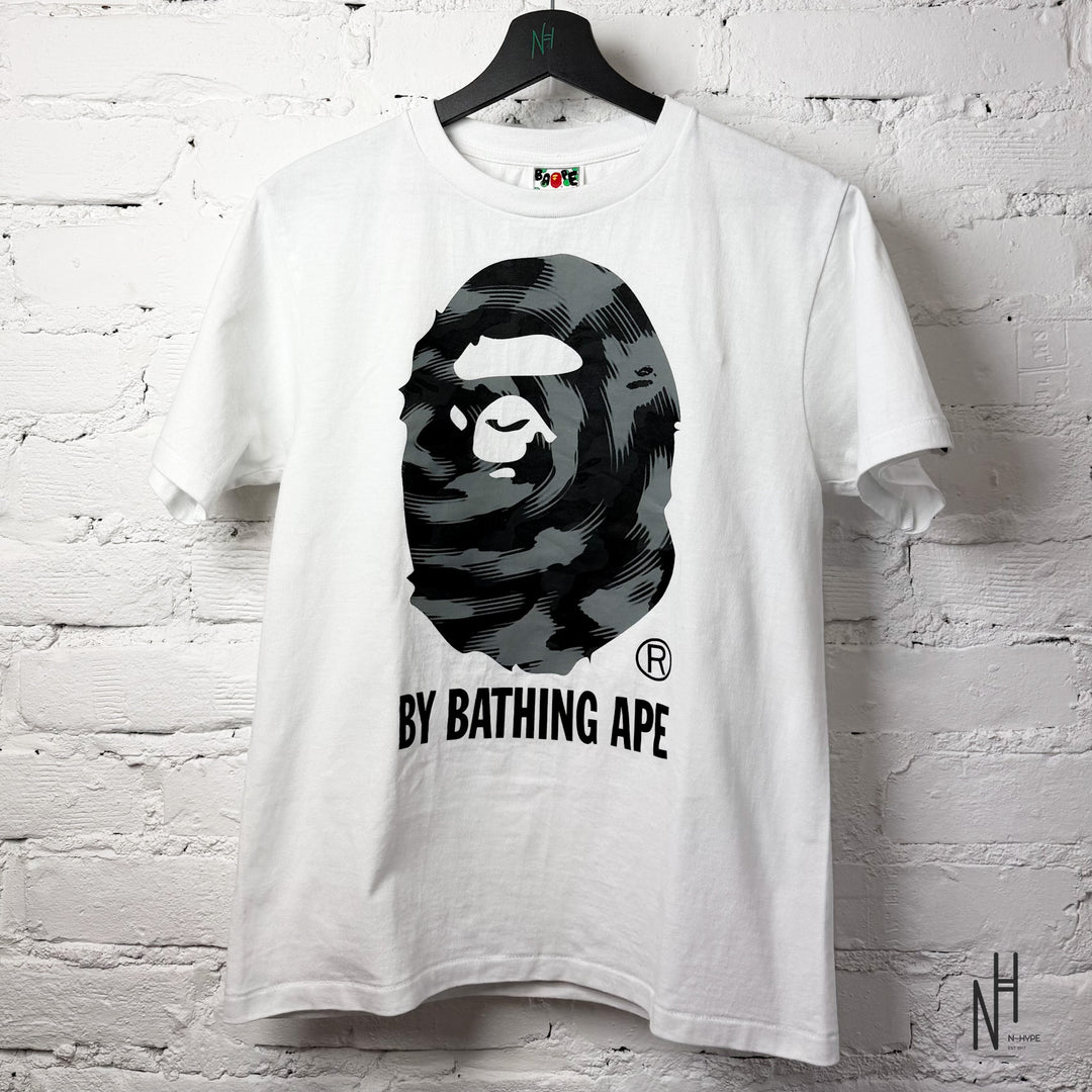 BAPE Grid Camo By Bathing Ape Tee (FW22) White Black