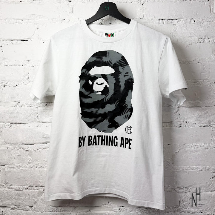 BAPE Grid Camo By Bathing Ape Tee (FW22) White Black