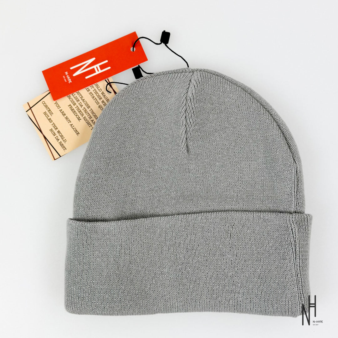 Corteiz Allstarz Folded Beanie Grey