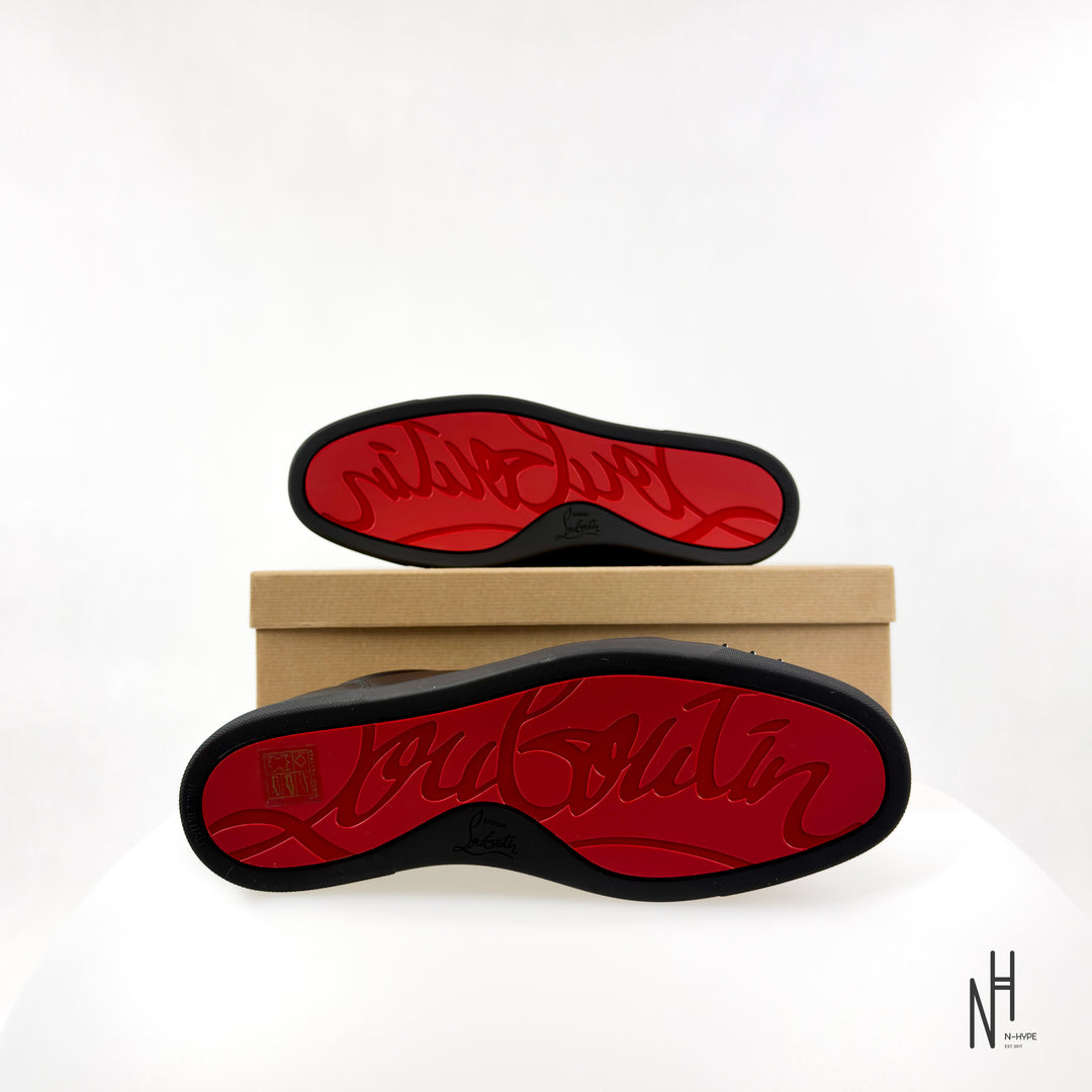 Christian Louboutin Louis Junior Spikes Flat Black