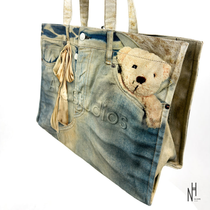 Acne Studios 1981 Trompe-l’œil Teddy Tote Bag
