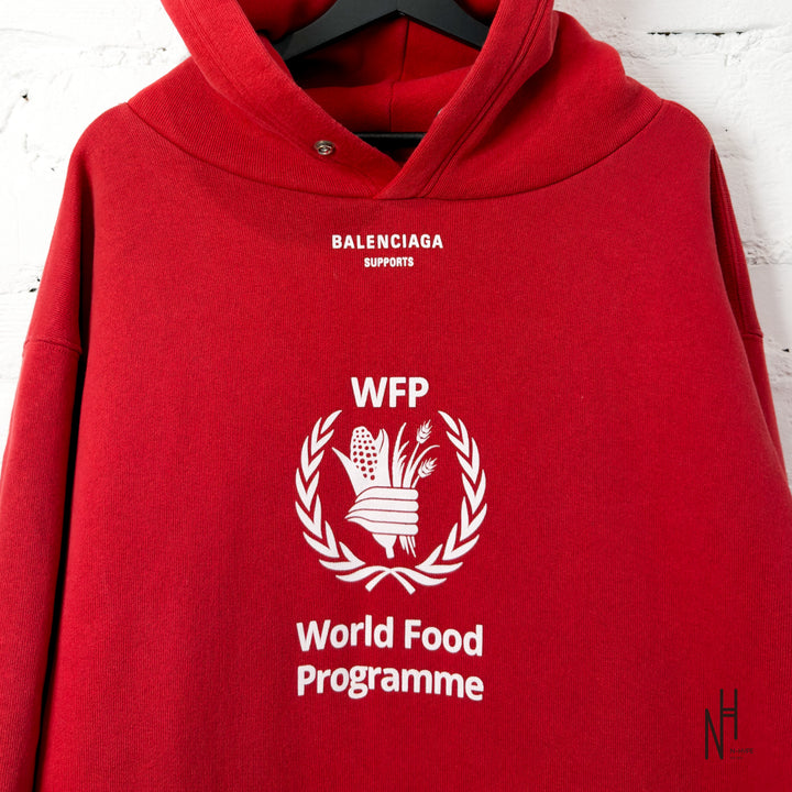 Balenciaga World Food Programme (WFP) Hoodie Red