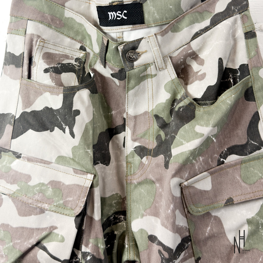 MSC Spodnie Cargo Camo