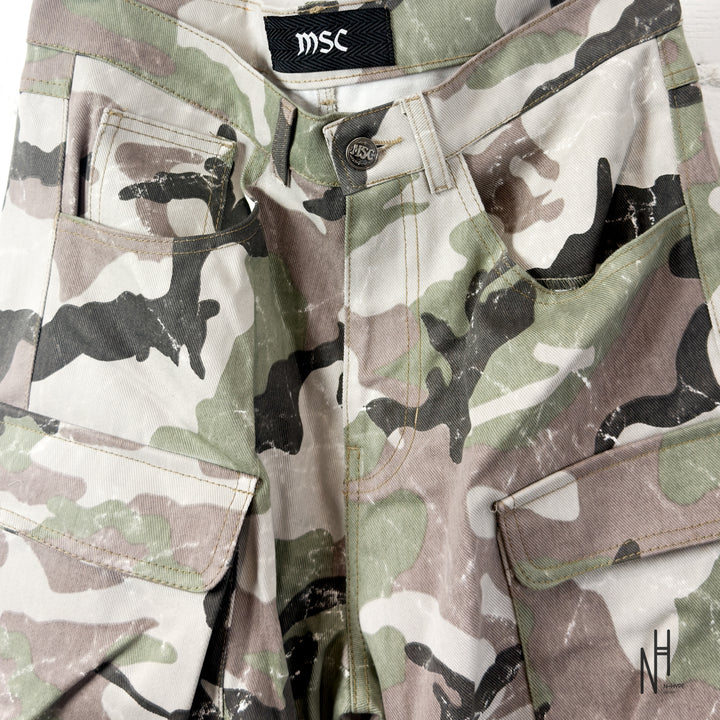 MSC Spodnie Cargo Camo