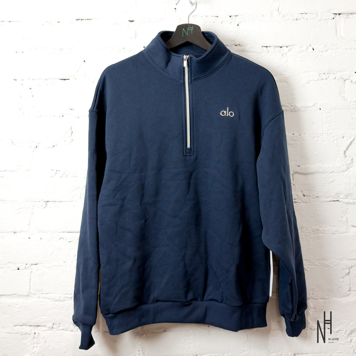 Alo Yoga Accolade 1/4 Zip Pullover Navy