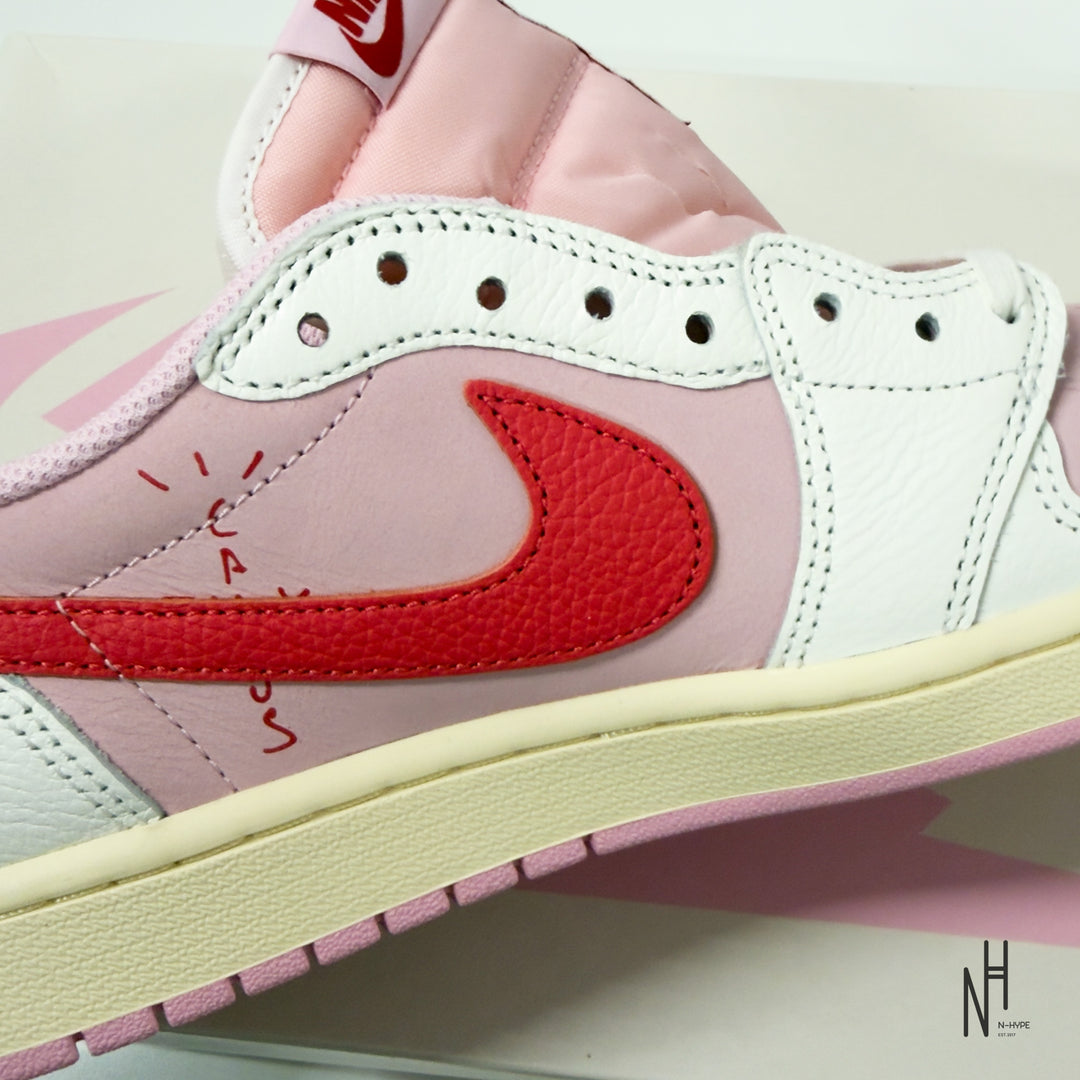 Jordan 1 Retro Low OG SP Travis Scott Sail Tropical Pink