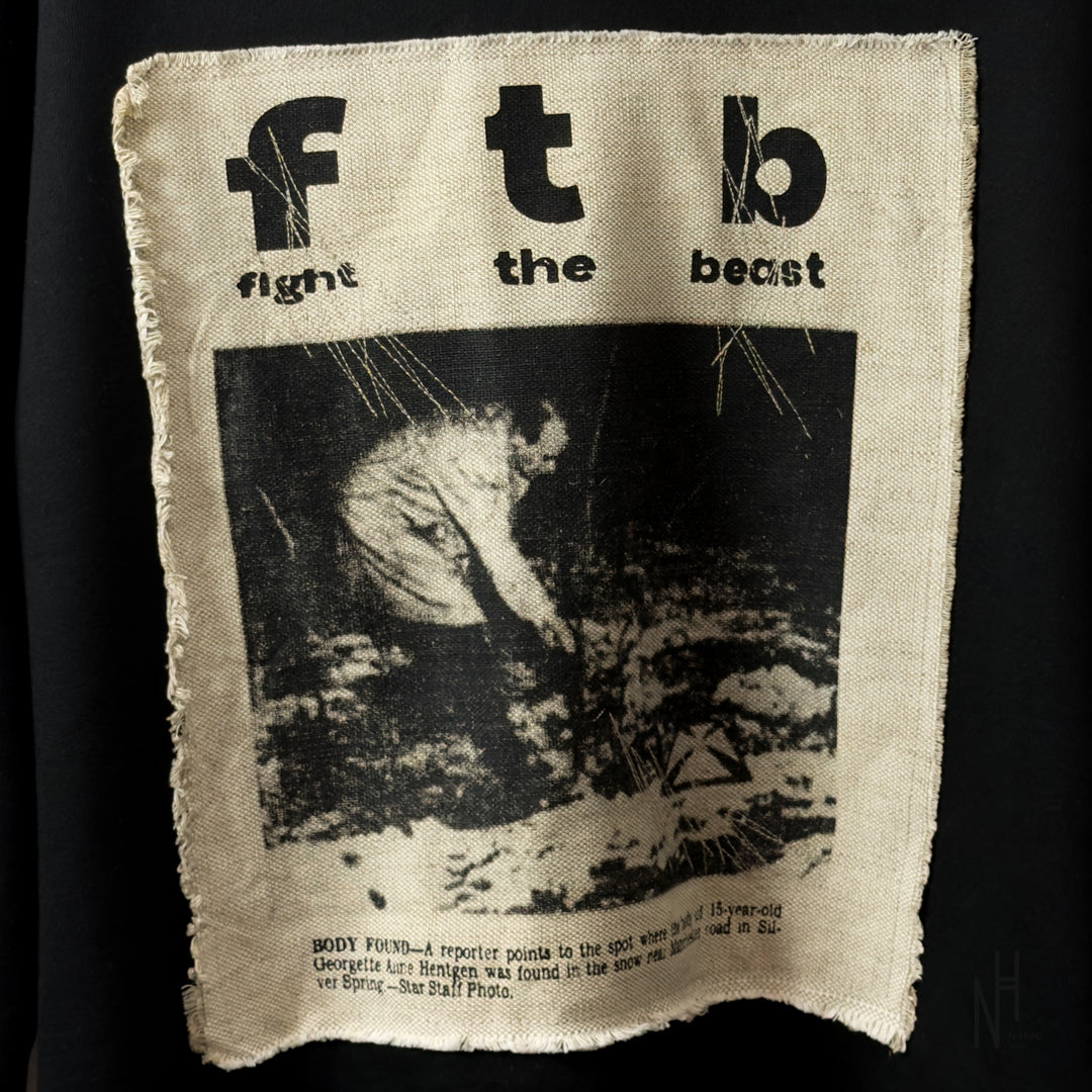 FVCKTHISBRAND FIGHT THE BEAST HOODIE BLACK