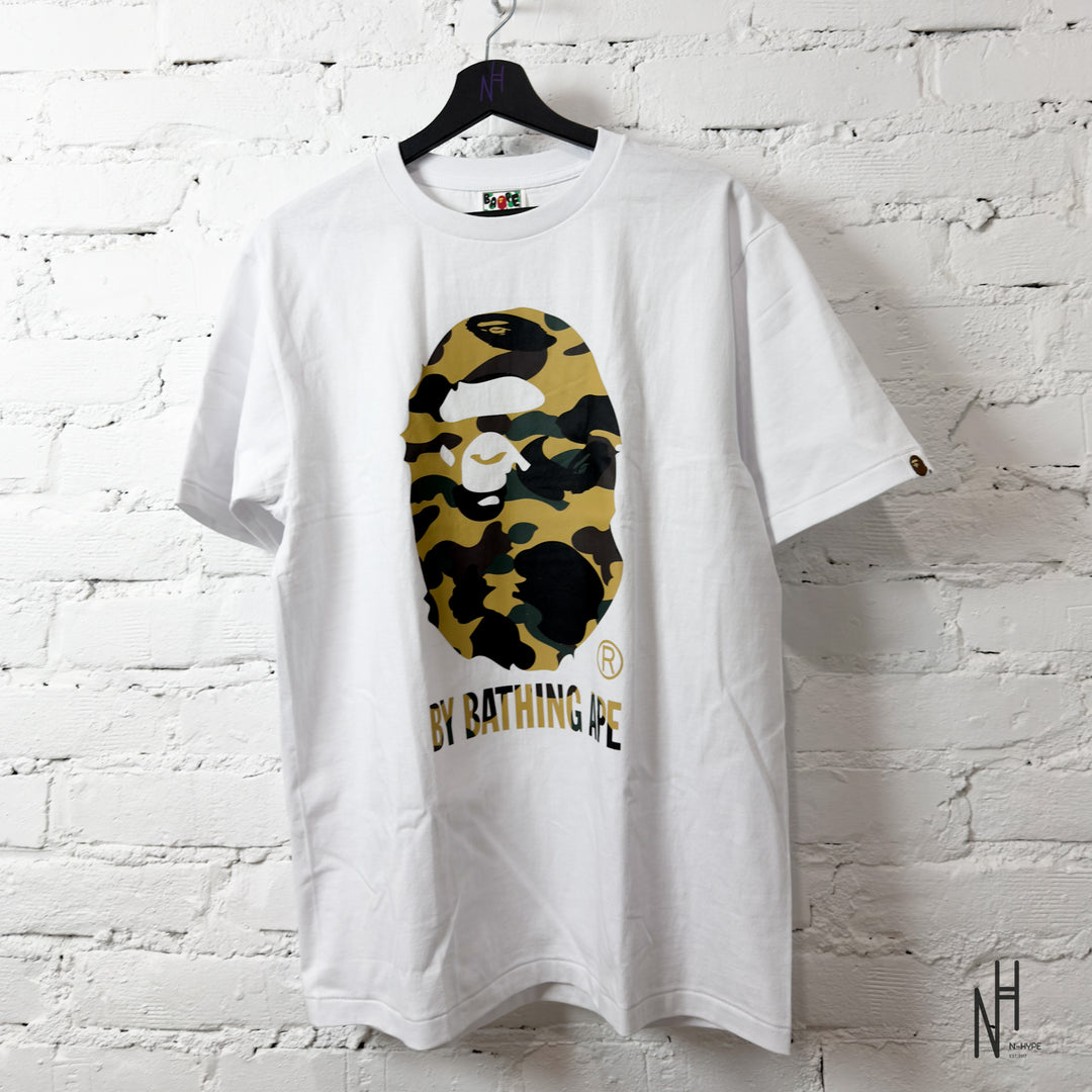 BAPE 1st Camo By Bathing Ape Tee White Yellow Showroom nHype Lodz Polska