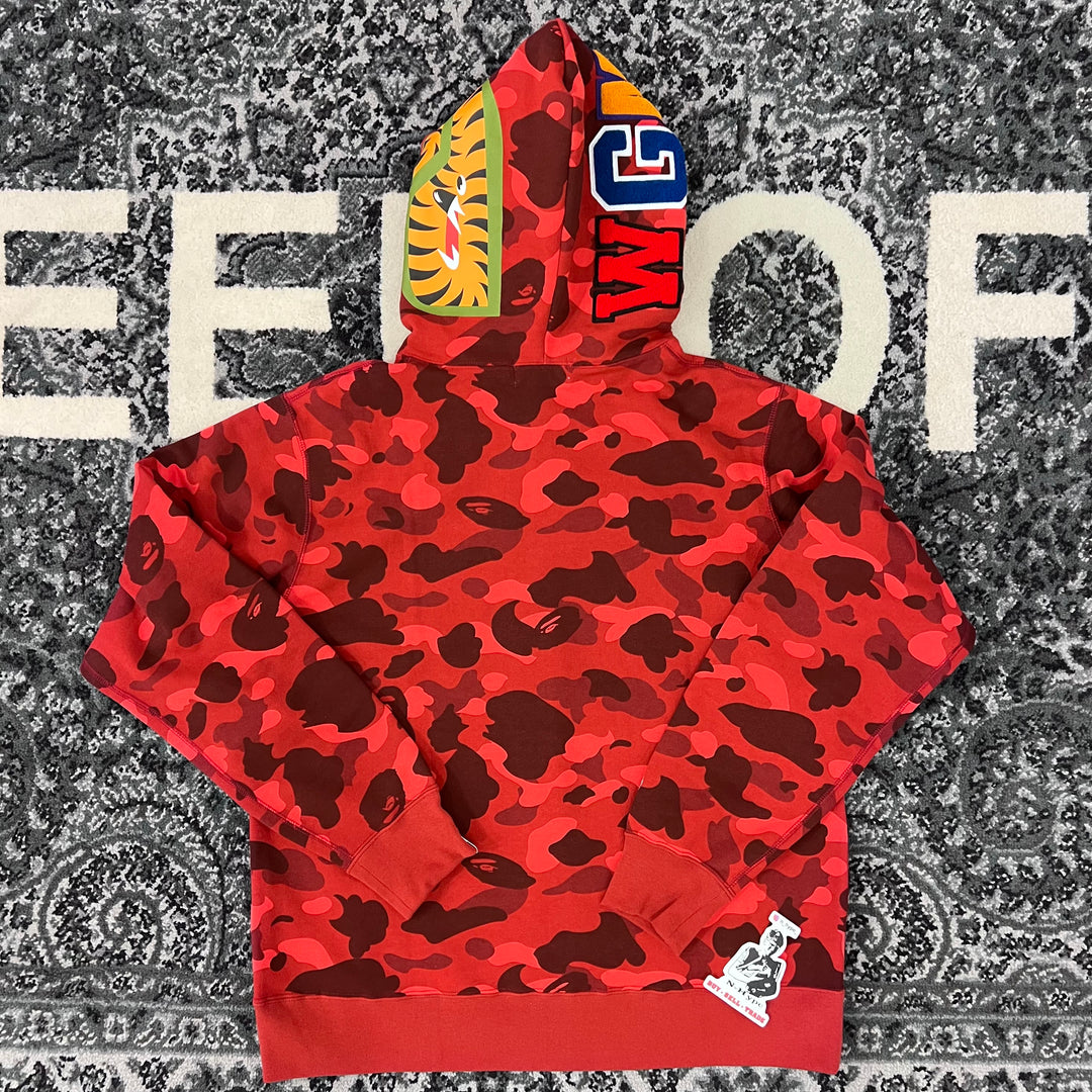 BAPE Color Camo Shark Full Zip Hoodie Red Showroom NHype Lodz Polska 2