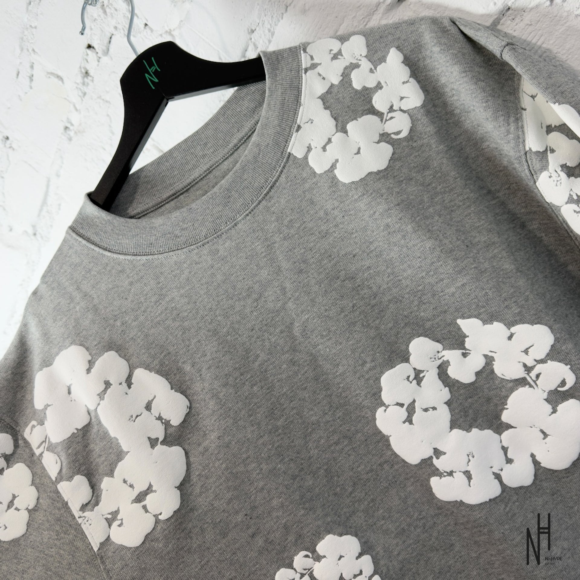 Denim Tears Long Sleeve Cotton Wreath T-shirt Grey – Limitowana