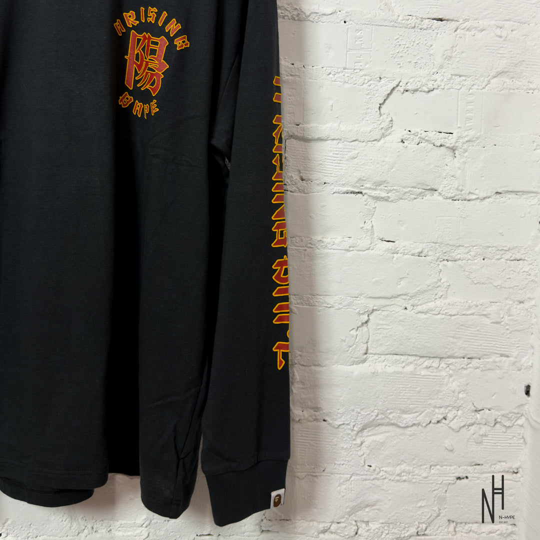 Bape A Rising Bape Long Sleeve Black