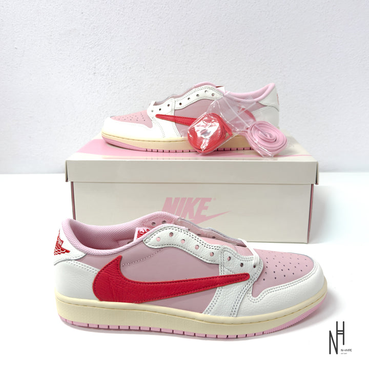 Jordan 1 Retro Low OG SP Travis Scott Sail Tropical Pink