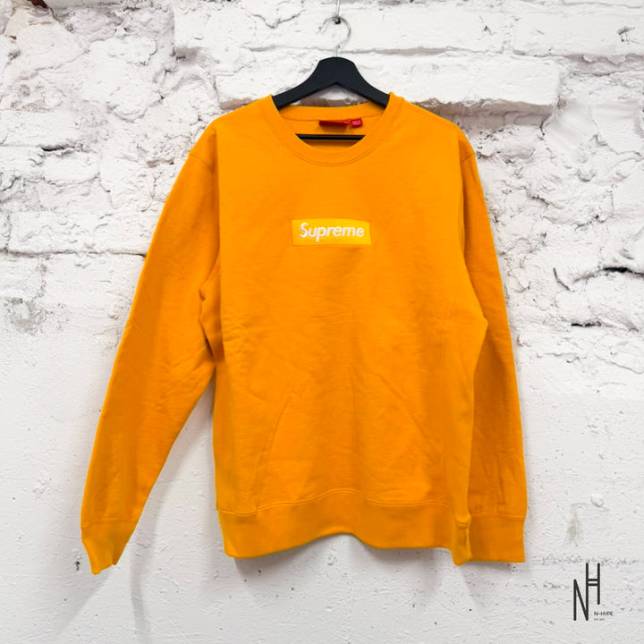 Supreme Box Logo Crewneck Mustard (FW18)