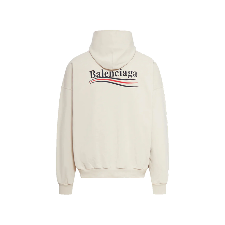 Balenciaga Political Campaign Popover Hoodie 'Light Beige'
