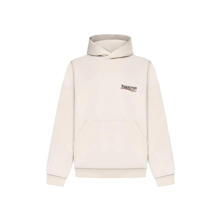 Balenciaga Political Campaign Popover Hoodie 'Light Beige'
