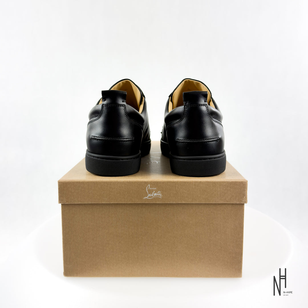 Christian Louboutin Louis Junior Spikes Flat Black