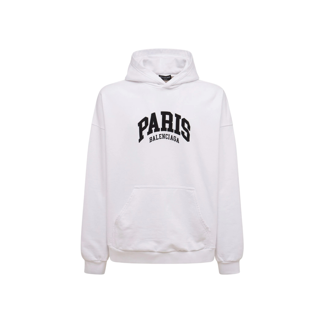 Balenciaga white hoodie sale