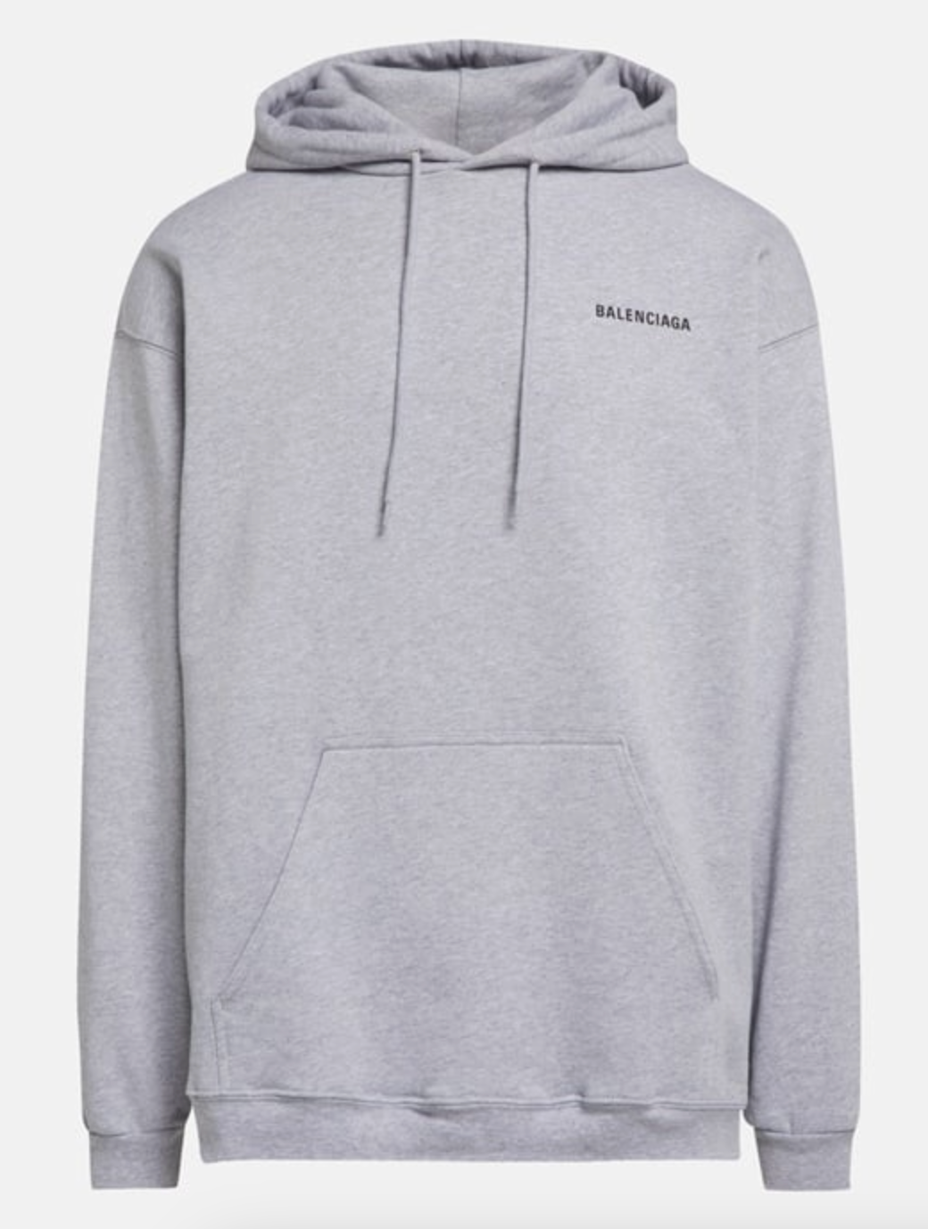 Balenciaga Basic Hoodie Grey Front Lodz Polska