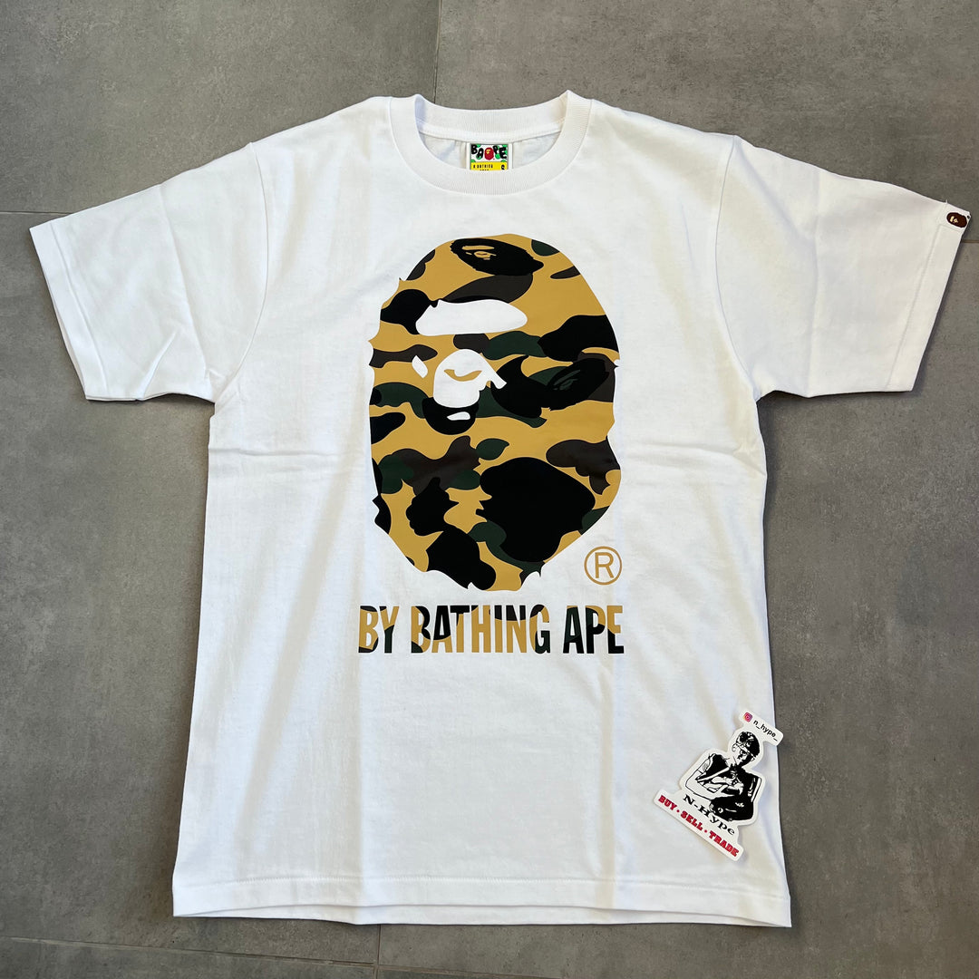 Bape A Bathing Ape Tee White Yellow Camo Showroom NHype Lodz Polska 2