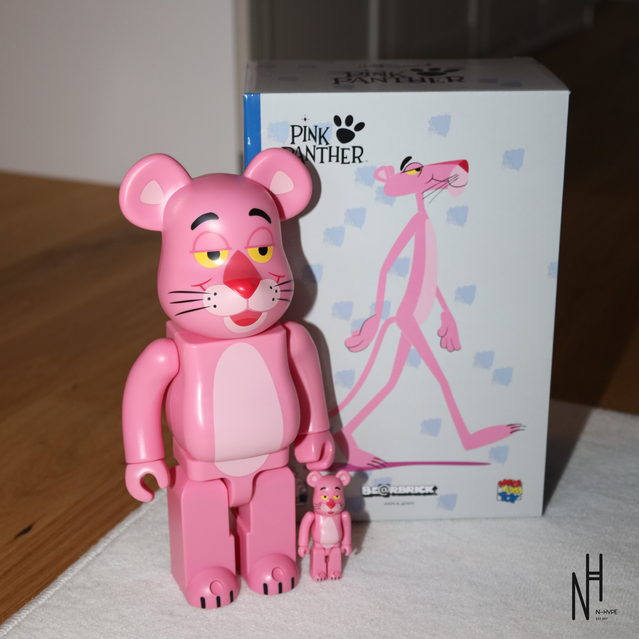 ピンクパンサー　USJ限定　ベアブリック　100% メディコムトイ MEDICOM TOY - BE@RBRICK USJ限定 ピンクパンサー ベアブリック