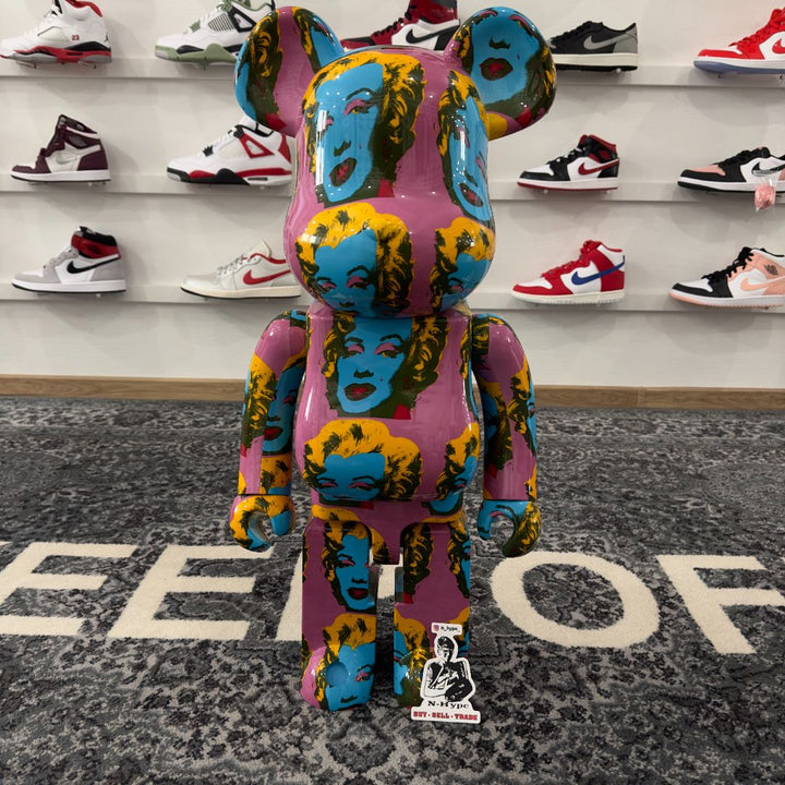 Bearbrick - Andy Warhol Marilyn Monroe 1000% Showroom NHype 1 Lodz Polska