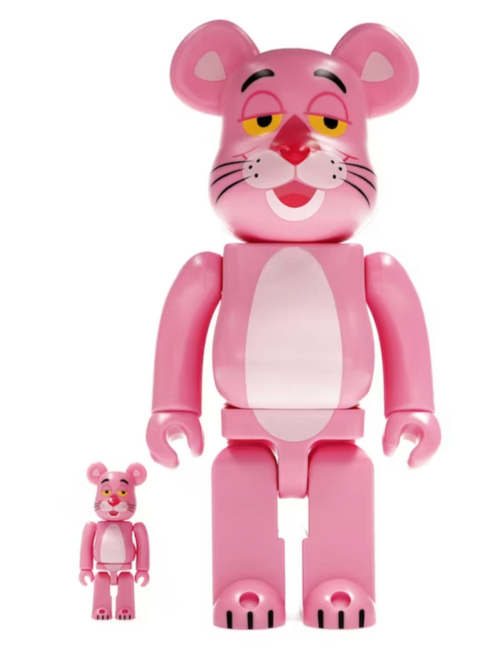 Bearbrick Pink Panther 100% & 400% Set Front Lodz Polska