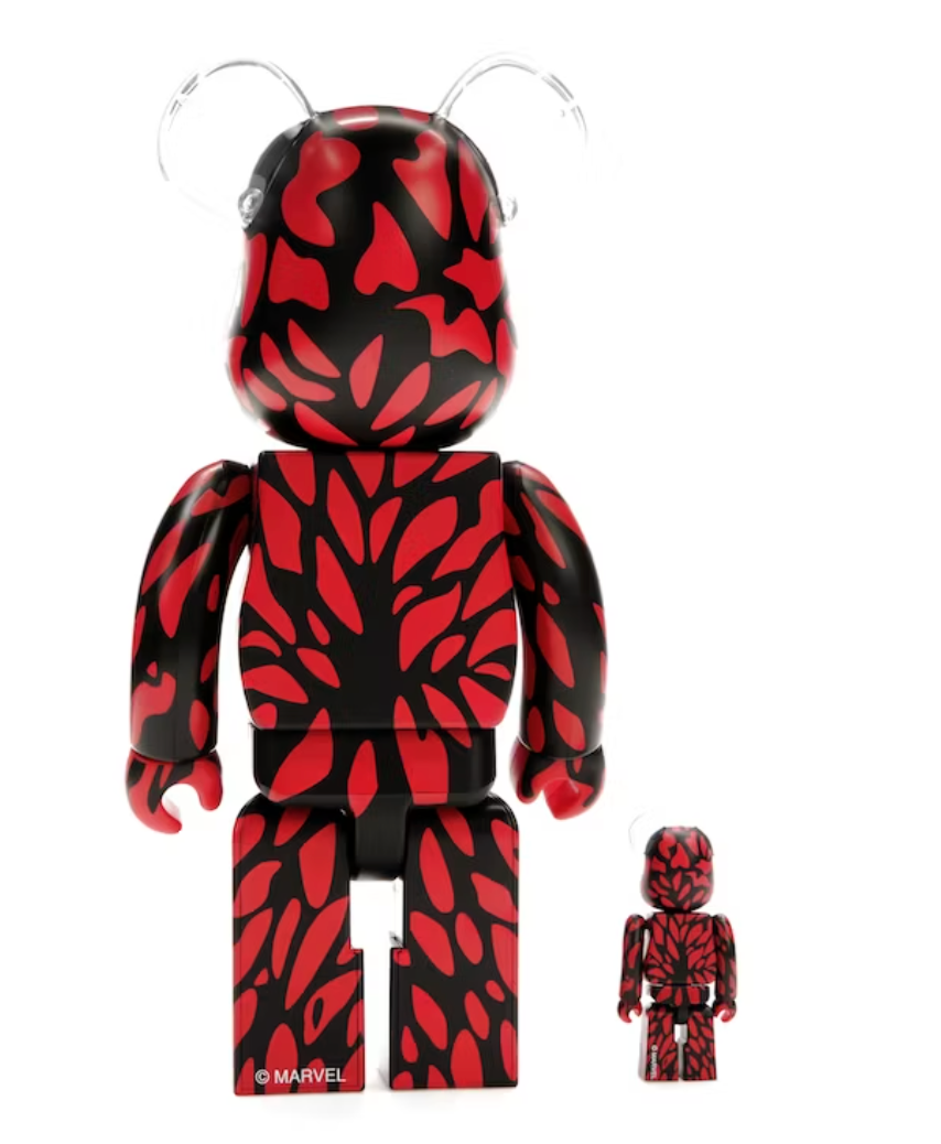 Bearbrick x Marvel Carnage 100% & 400% Set Tyl Lodz Polska