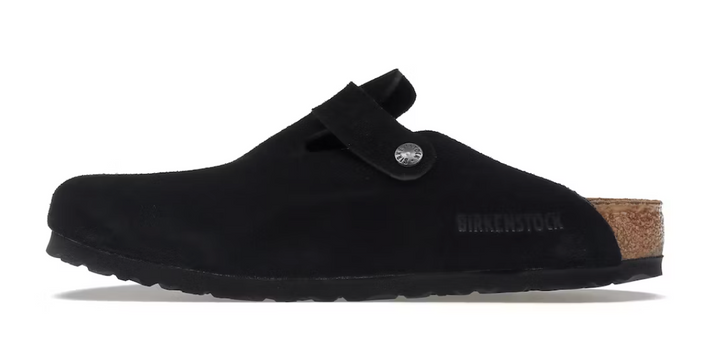 Birkenstock Boston Soft Footbed Suede Black bok wewnetrzny Lodz Polska