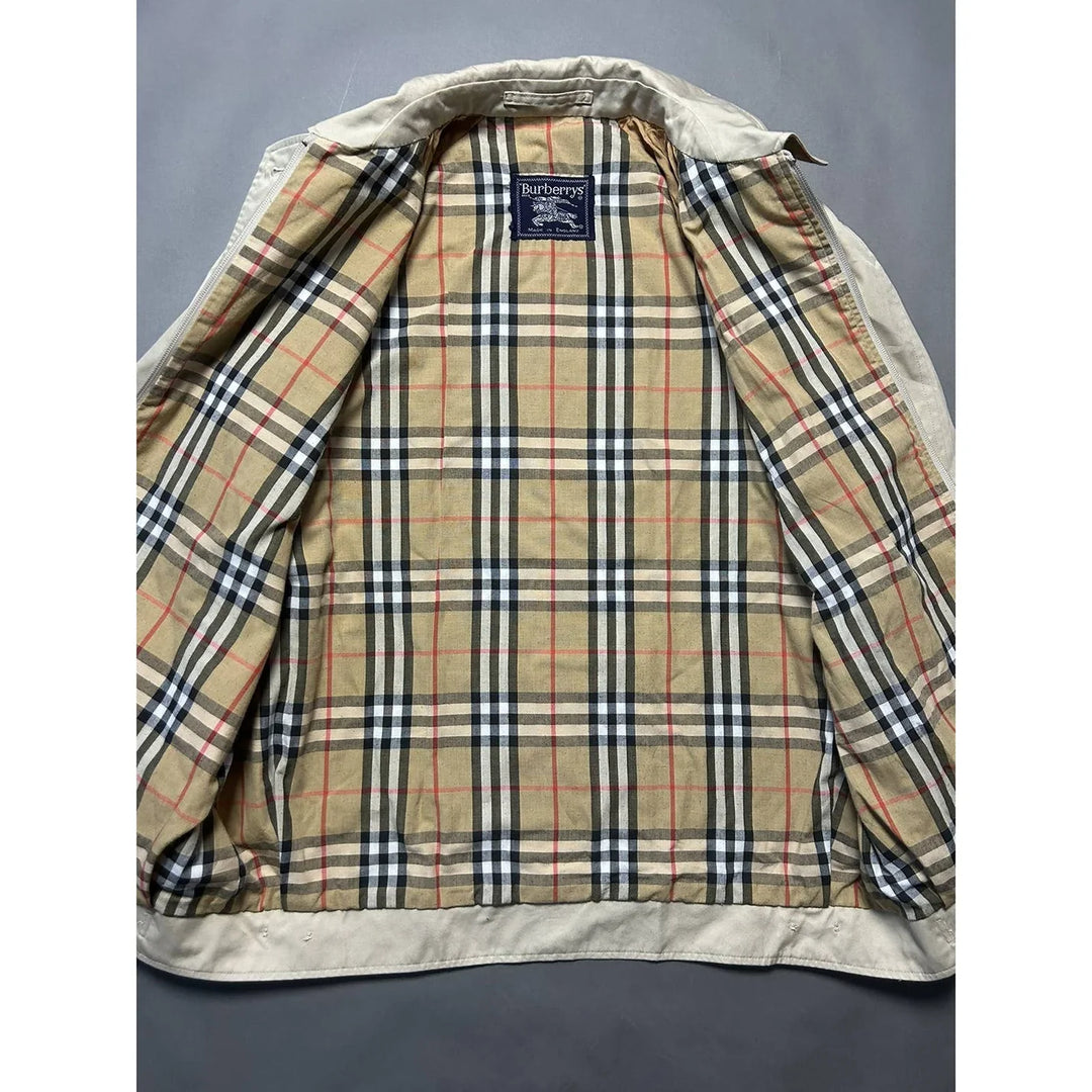 Burberry Harrington Jacket Bomber Nova Check Beige Lodz Polska Front2