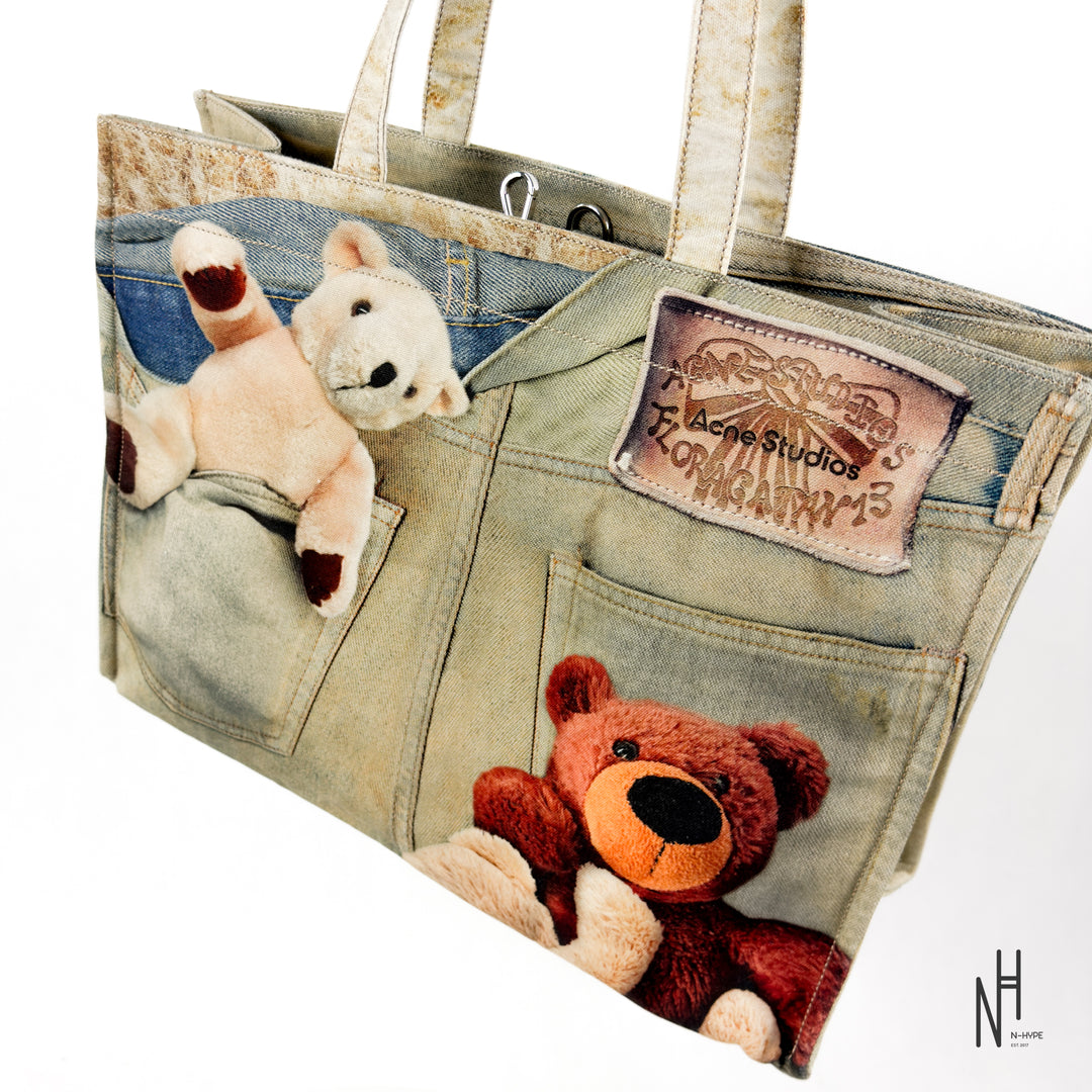 Acne Studios 1981 Trompe-l’œil Teddy Tote Bag