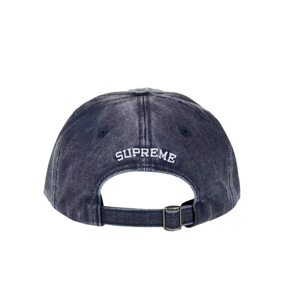 Supreme Pigment Coated S Logo 6-Panel Cap (SS26) Navy