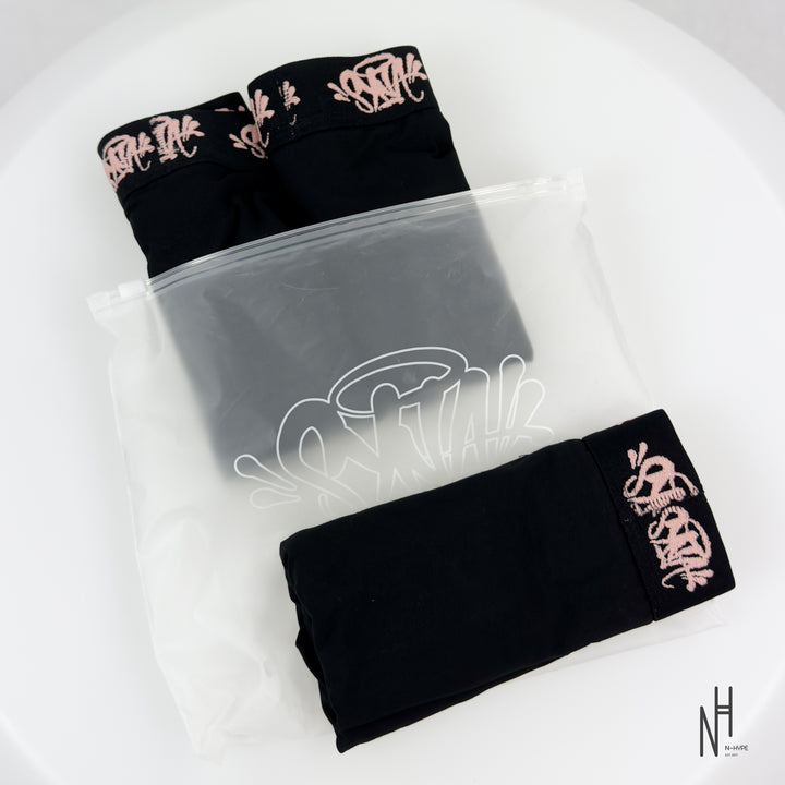 SynaWorld x Central Cee Boxers 3 Pack Black / Golden Rose