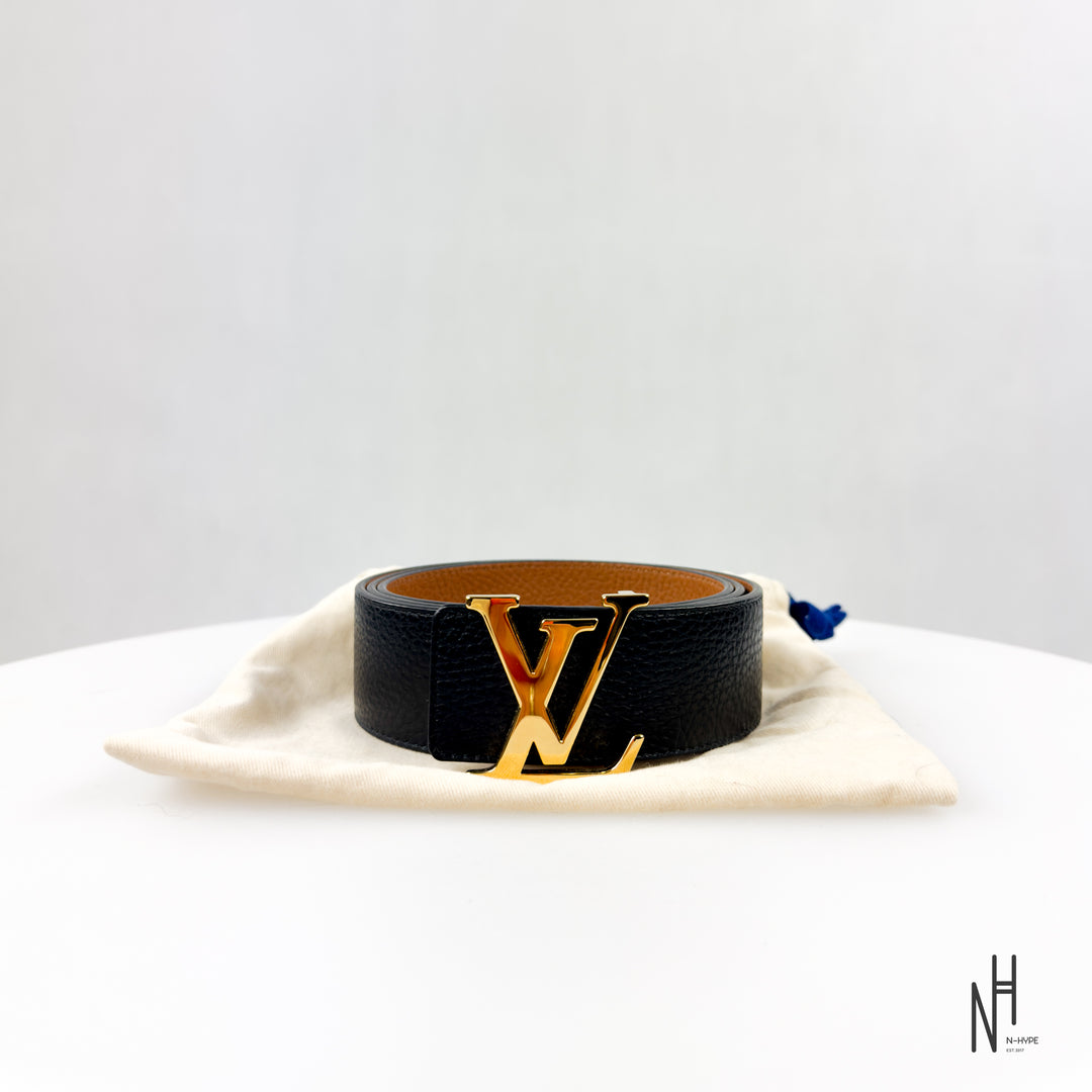 Louis Vuitton Initials 40MM Reversible Taurillon Leather Black Brown