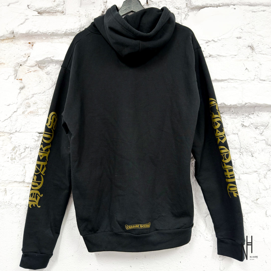Chrome Hearts Army Green Logo Zip Up Hoodie Black