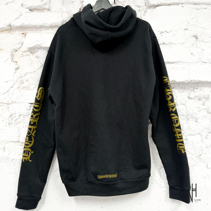Chrome Hearts Army Green Logo Zip Up Hoodie Black
