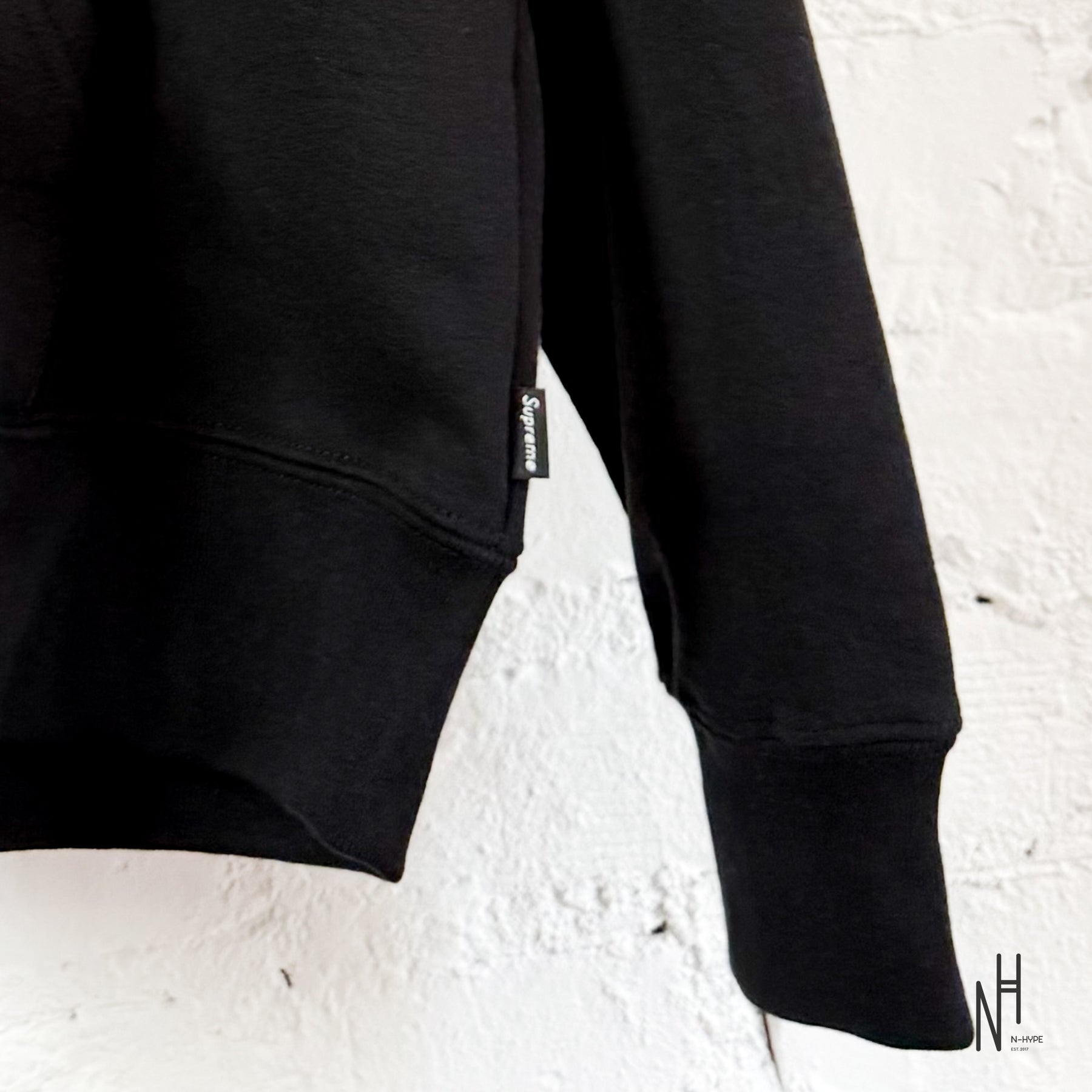 Supreme Collegiate Applique Zip Up Hooded Sweatshirt Black